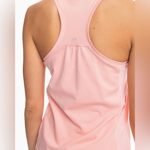 New Southern Tide Nelli Skip Stripe Tank Top Quartz Pink - Picture 4 of 5